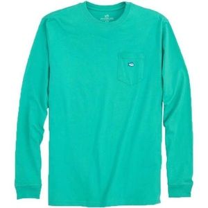 Southern Tide Teal big & tall long sleeve